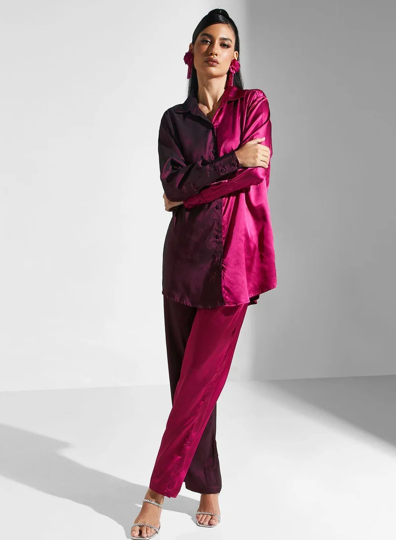 Golden Apple Color Block Shirt