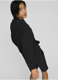 PUMA DOWNTOWN Mens Waffle Crew Neck Sweatshirt  - Image 2
