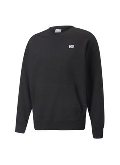 PUMA DOWNTOWN Mens Waffle Crew Neck Sweatshirt  - Image 4