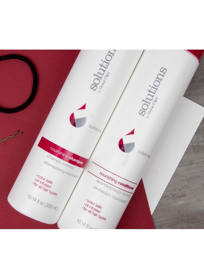 GREAT CLIPS Solutions Nourishing Shampoo 10Oz ; Argan Oil ; Sulfate And Paraben Free ; Moisturizes And Restores Shine ; Safe For Colortreated Hair - Image 4