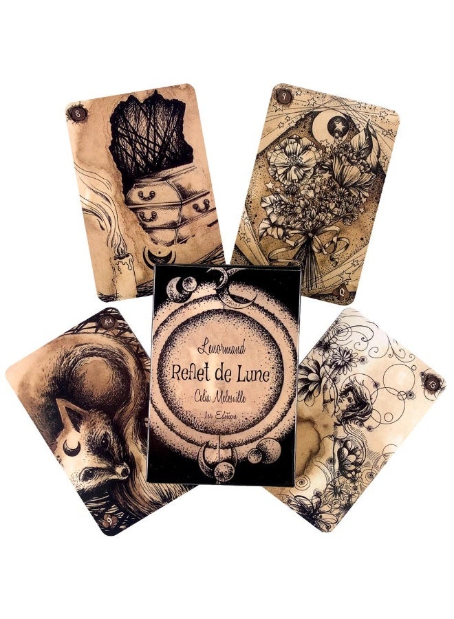 NIBEMINENT Reflet De Lune Lenormand Tarot Oracle Cards Games Family Party Board Game Divination Fate Cards - Image 3