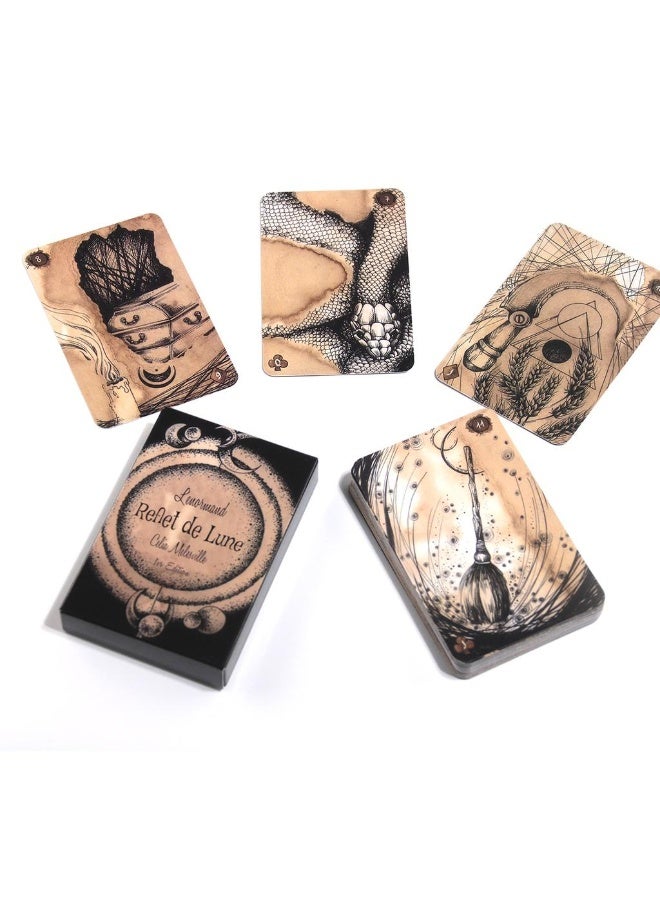 NIBEMINENT Reflet De Lune Lenormand Tarot Oracle Cards Games Family Party Board Game Divination Fate Cards - Image 2