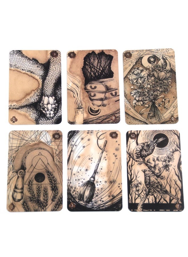 NIBEMINENT Reflet De Lune Lenormand Tarot Oracle Cards Games Family Party Board Game Divination Fate Cards - Image 4