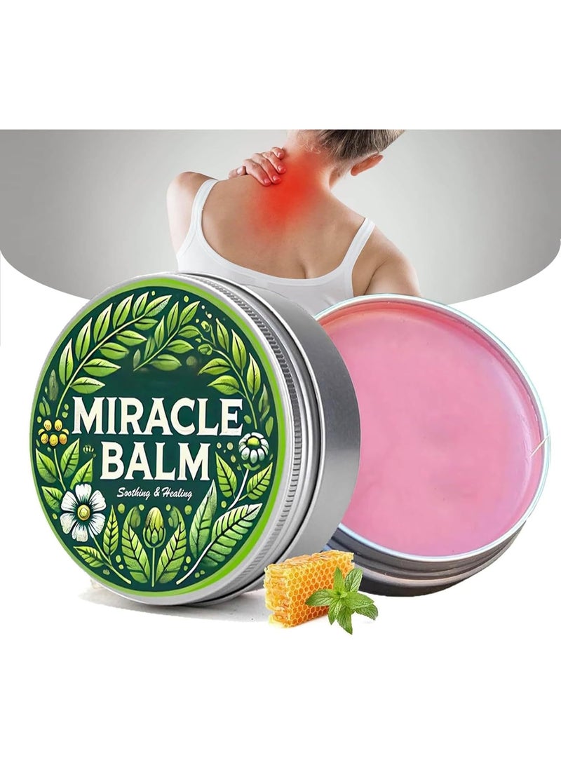 ximonth Miracle Balm for Pain & Tension Relief – Botanical Recovery Salve with Honey, Calendula & Essential Oils – Gentle Soothing Formula for Muscles, Neck, Shoulders & Back - Image 1
