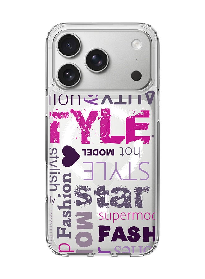 Stylizedd Classic Clear MagSafe Case for iPhone 17 Pro , Hybrid Soft Case Flexible Edges Anti Drop TPU PC Gel Thin Transparent Cover [ Designed for iPhone 17 Pro ] - Fashion Statement