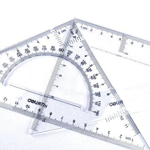 BronaGrand Triangle Ruler Square Set, 30/60 and 45/90 Degrees, Set of 2 - Image 2