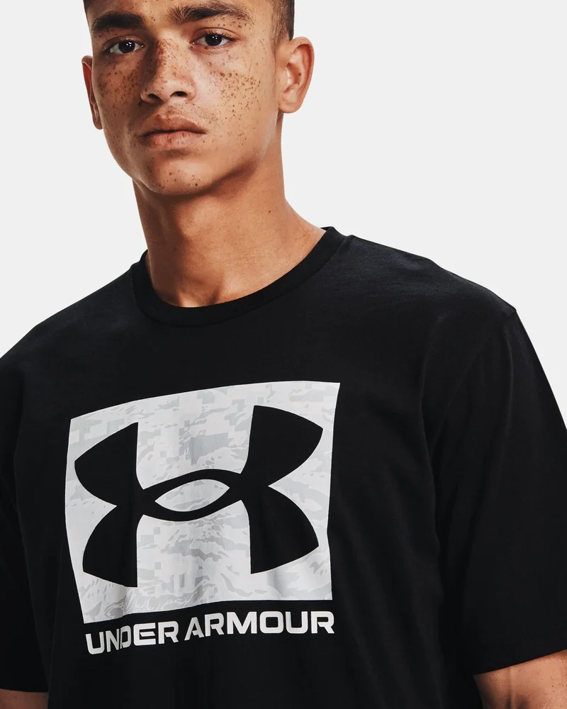 Under Armour Black Men's UA ABC Camo Boxed Logo T-Shirt for Men | Best Price UAE