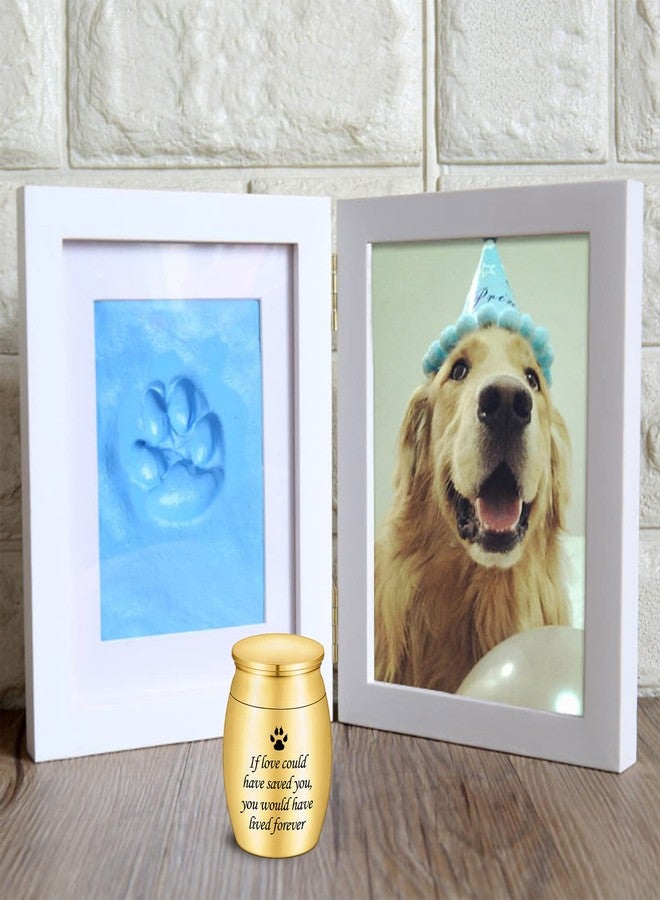 Dletay Small Urn for Pet Ashes 1.57 inch Mini Pet Urn Stainless Steel Ashes Keepsake Urns for Dogs Cats-If Love Could Have Saved You, You Would Have Lived Forever - Image 4