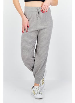 BB Dakota by Steve Madden Women Drawstring Textured Jogger Pants, Grey  - Image 1