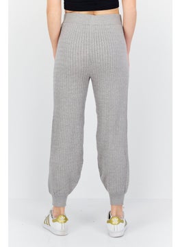 BB Dakota by Steve Madden Women Drawstring Textured Jogger Pants, Grey  - Image 2
