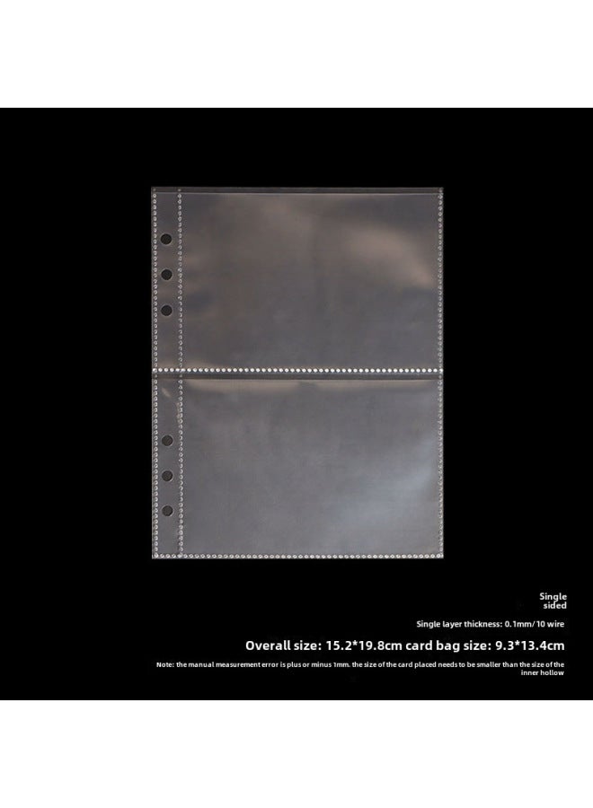 Unity A5 Loose-leaf Book Transparent Pp Inner Page Bag 6 Holes Replaceable Core Photo Storage Bag Portable Bill Material Finishing - Image 1