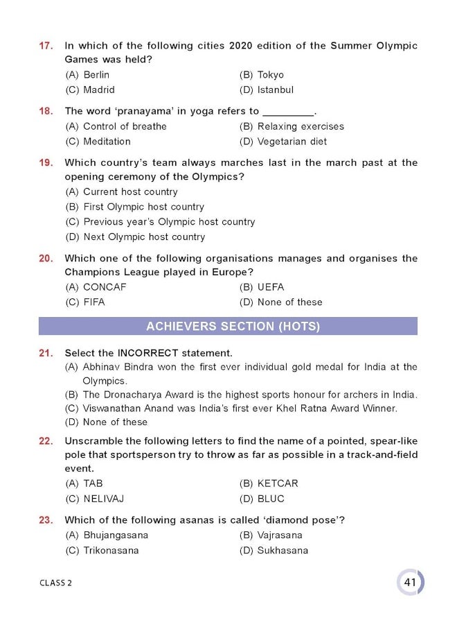 MTG International General Knowledge Olympiad (IGKO) Workbook for Class 2 - MCQs & Achievers Section - SOF IGKO Olympiad Preparation Books For 2023-2024 Exam RAGHAV SINGH  - Image 5