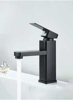 JSDUN Stainless Steel Faucet Suitable for Kitchen, Bathroom, Hot and Cold Water Wash Basin, Household Single Hole Basin, Black  - Image 1