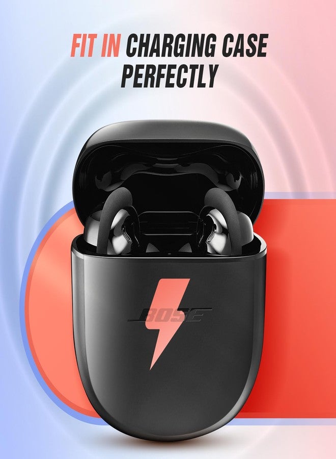 Abazar نصائح ذاكرة فوم ABAZAR لسماعات Bose QuietComfort II وسماعات Ultra - مضادة للانزلاق، بديل خالي من الألم، تقليل الضوضاء، تناسب في علبة الشحن، 3 أزواج (ص/م/ل) - Image 4