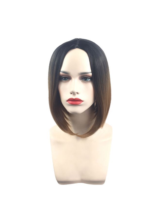 Loquat European And American Brazilian Lace Wig Black/Brown 34x36x1cm - Image 4