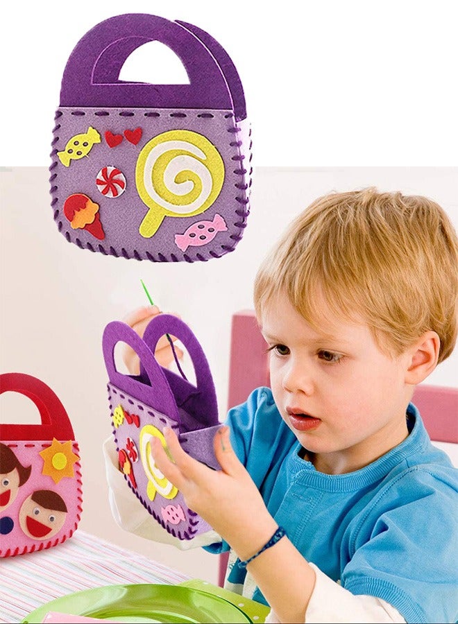 4 Pcs Preschool Educational Kids Sewing Arts Craft Kits, Beginners Educational Art Toy DIY Hand Play Set, Toys Toddler Sewing Sets for Kids Ages 2 3 4 5 6 Years Old, Kids Party Gifts Activities - Image 5