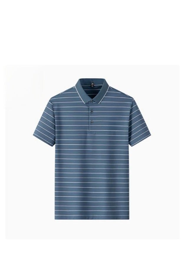 Men's Loose And Breathable Short Sleeved T-Shirt Polo - Image 1