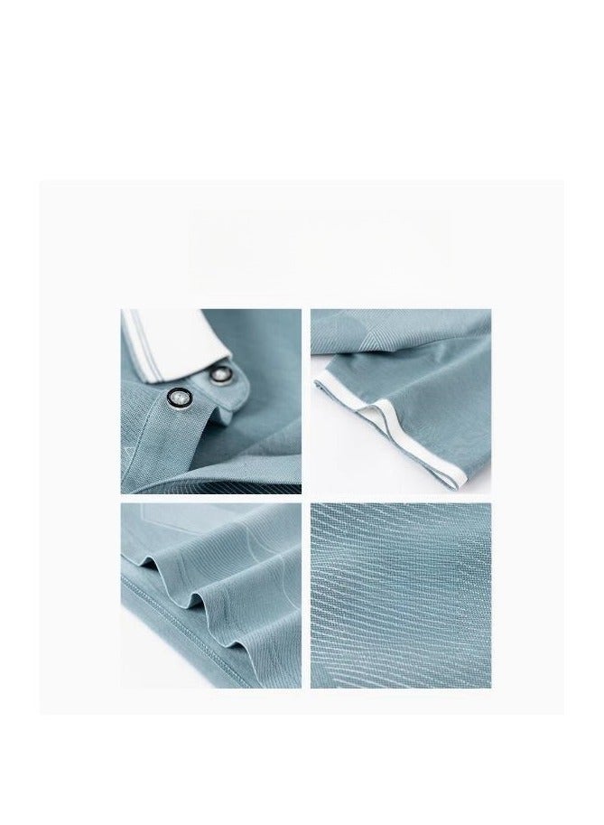Men's Loose And Breathable Short Sleeved T-Shirt Polo - Image 4