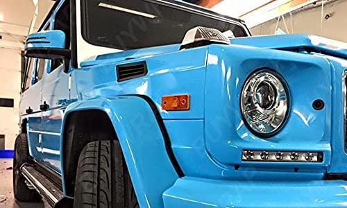 COSMOS STAR™ Vinyl Wrap Sheet for Car & Bike Self Adhesive Wrap Sticker and Decal Roll Film for Auto Vehicle Motorcycle (2 Feet by 4 Feet, Sky Blue Glossy Wrap) - Image 3