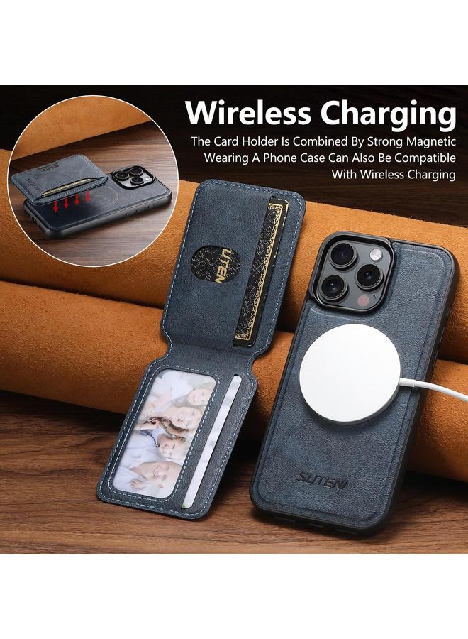 سوتين جراب لهاتف iPhone 14 Pro Max M3 جراب بطاقة MagSafe مصنوع من جلد البقر - Image 5