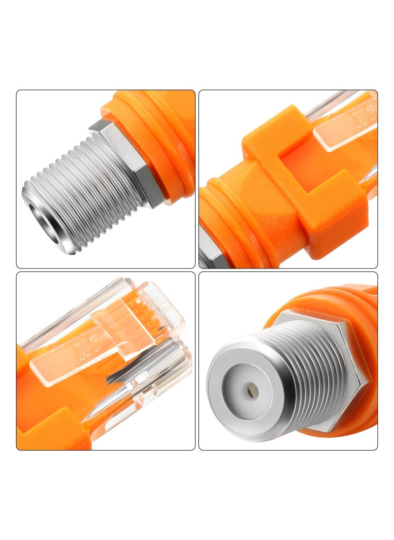 KASTWAVE - محول RF إلى RJ45 محول F أنثى إلى RJ45 ذكر موصل محول برميل محوري موصلات مستقيمة محورية (4 قطع) - Image 1