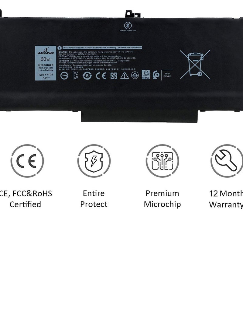 NMC FOR Dell Latitude F3YGT Replacement Laptop Battery - Image 3