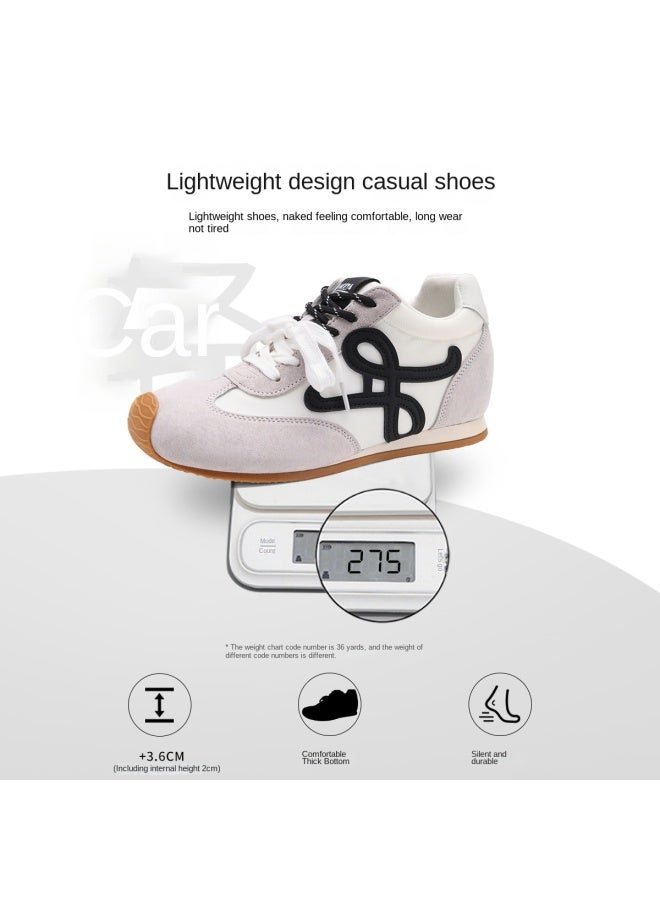SAFIYA Saturday's 2025 New Spring/autumn German Training Shoes For Women, Versatile Retro Casual Sneakers, Soft-soled White Shoes For Women - Image 5