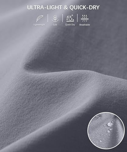 Soothfeel Women's 2 in 1 Running Shorts Workout Athletic Gym Yoga Shorts for Soothfeel Women with Phone Pockets Light Grey - Image 5