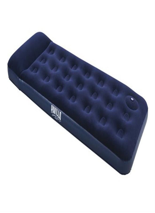 Bestway Easy Inflate Flocked Air Bed/Single Built in foot Pump 185X76X22Cm -26-67223