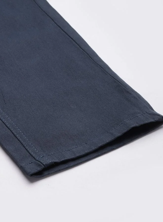 The Indian Garage Co Men Slim Fit Solid Mid-Rise Stretchable Chinos