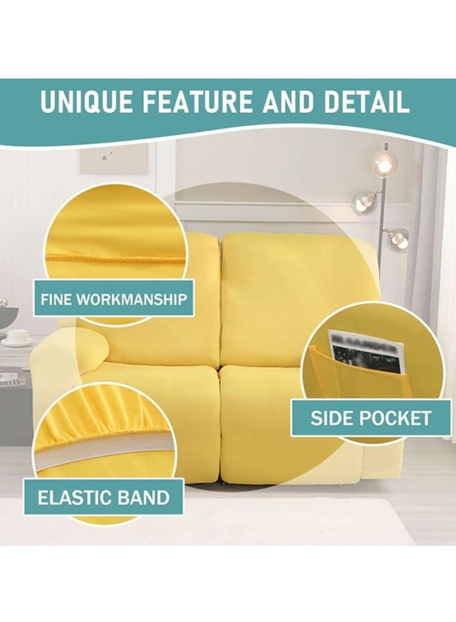 general Four Seasons Elastic Chivas Sofa Cover, Full Package, Solid Color Dustproof Double Seat Lounge Chair Cover, Split Sofa Cover - Image 3