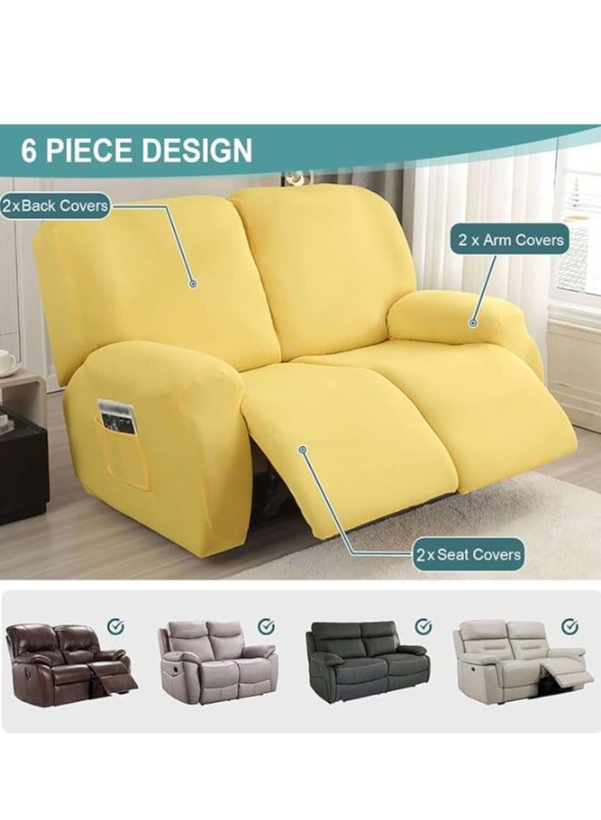 general Four Seasons Elastic Chivas Sofa Cover, Full Package, Solid Color Dustproof Double Seat Lounge Chair Cover, Split Sofa Cover - Image 4