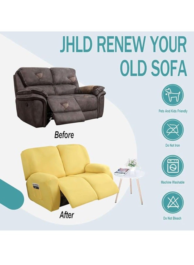 general Four Seasons Elastic Chivas Sofa Cover, Full Package, Solid Color Dustproof Double Seat Lounge Chair Cover, Split Sofa Cover - Image 5