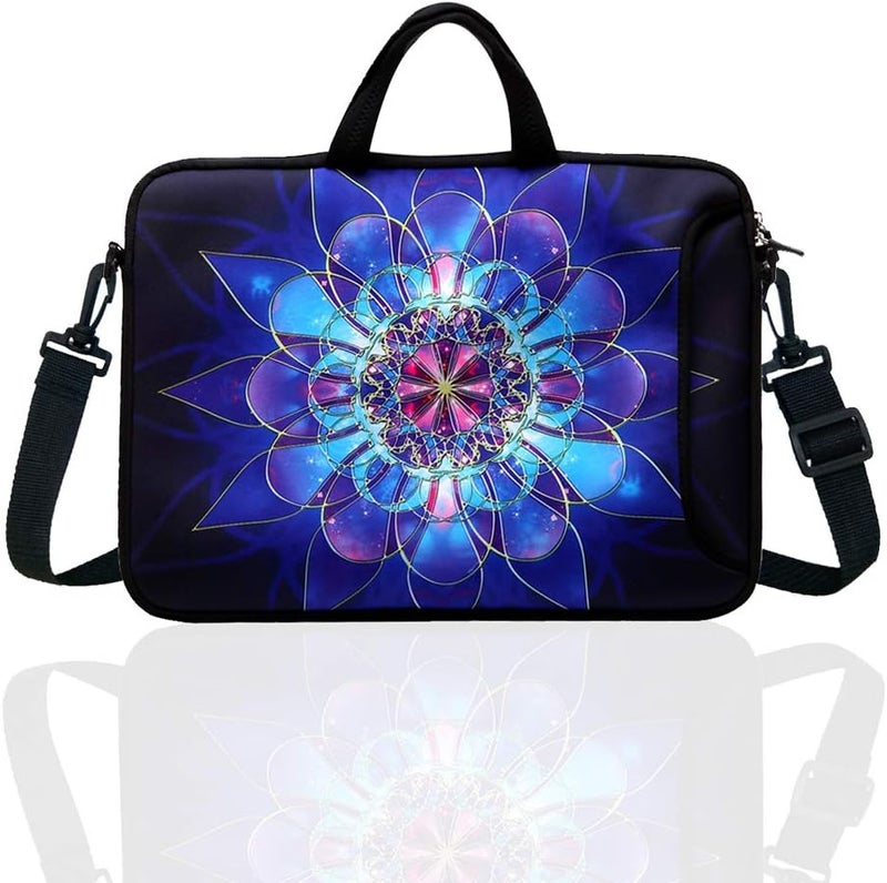 TAIDY 10-Inch Laptop Shoulder Bag Sleeve Case with padded handle for 9.6” 9.7" 10" 10.1" 10.5" Ipad/Netbook/Tablet/Reader (Blue) - Image 2