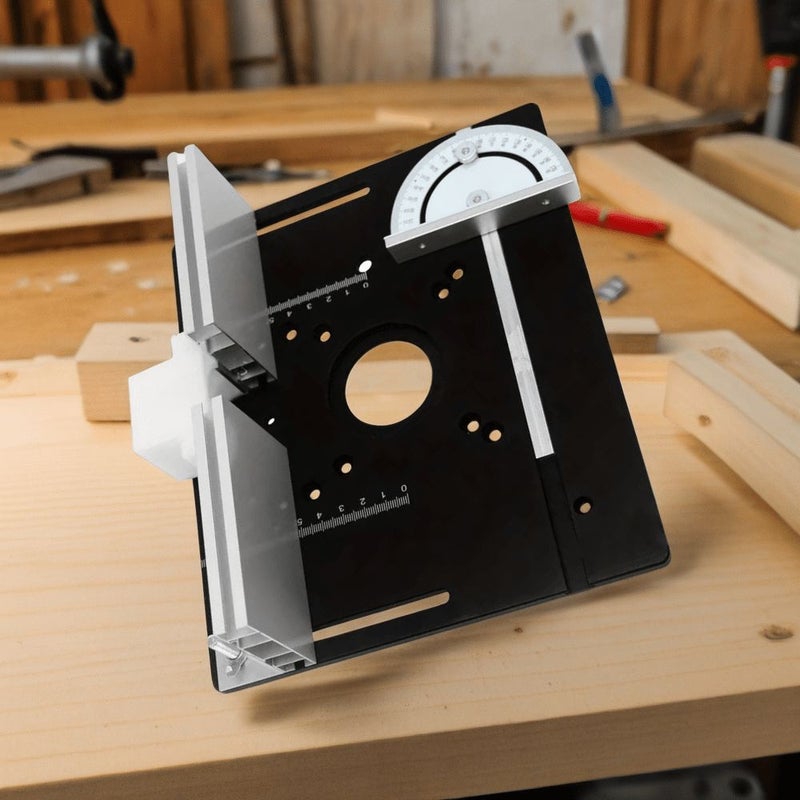 Red Aluminum Router Table Insert Plate for Woodworking Electric Router Workbench - Image 2