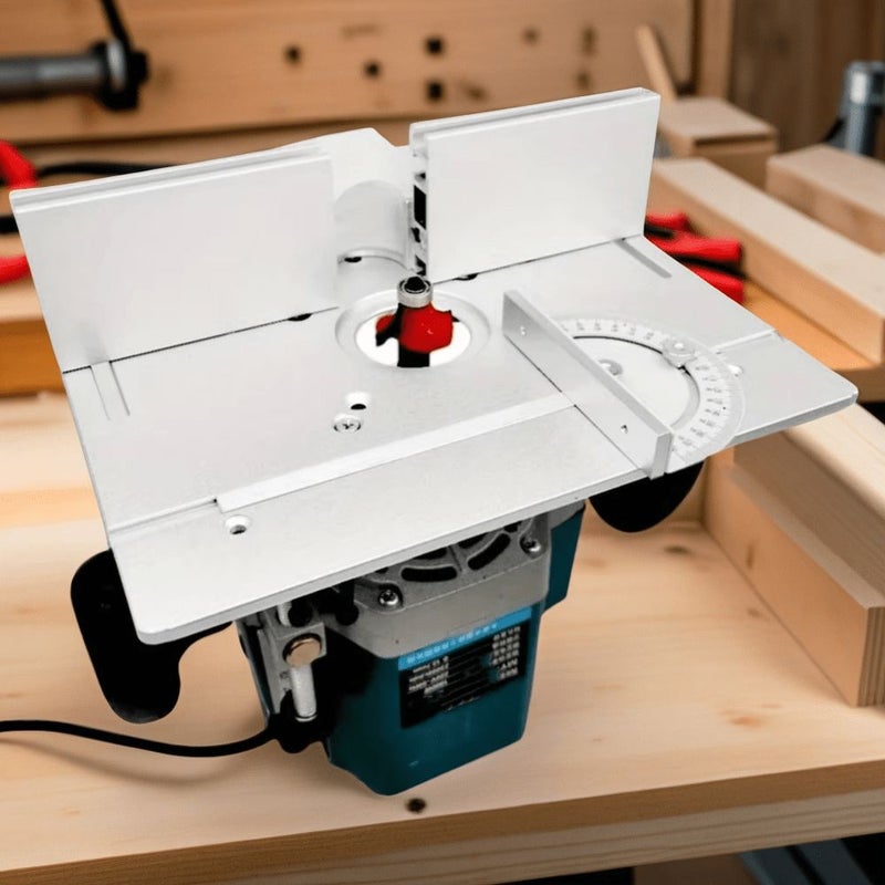 Red Aluminum Router Table Insert Plate for Woodworking Electric Router Workbench - Image 1