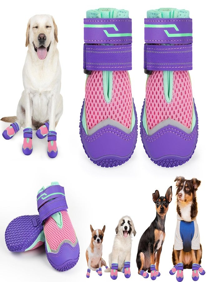 TEWIWAP Dog Shoes for Large Small Medium Dogs, Dog Boots & Paw Protectors Breathable Dog Booties for Outdoor Hiking, Camping, Walking, Hardwood Floors Size 2 - Image 1