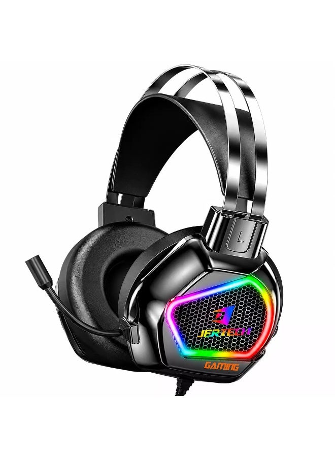 جيرتك سماعة الألعاب HG02 ACUITY USB RGB - مكبرات صوت 50 مم، تصميم خفيف الوزن، إضاءة RGB ديناميكية - Image 1