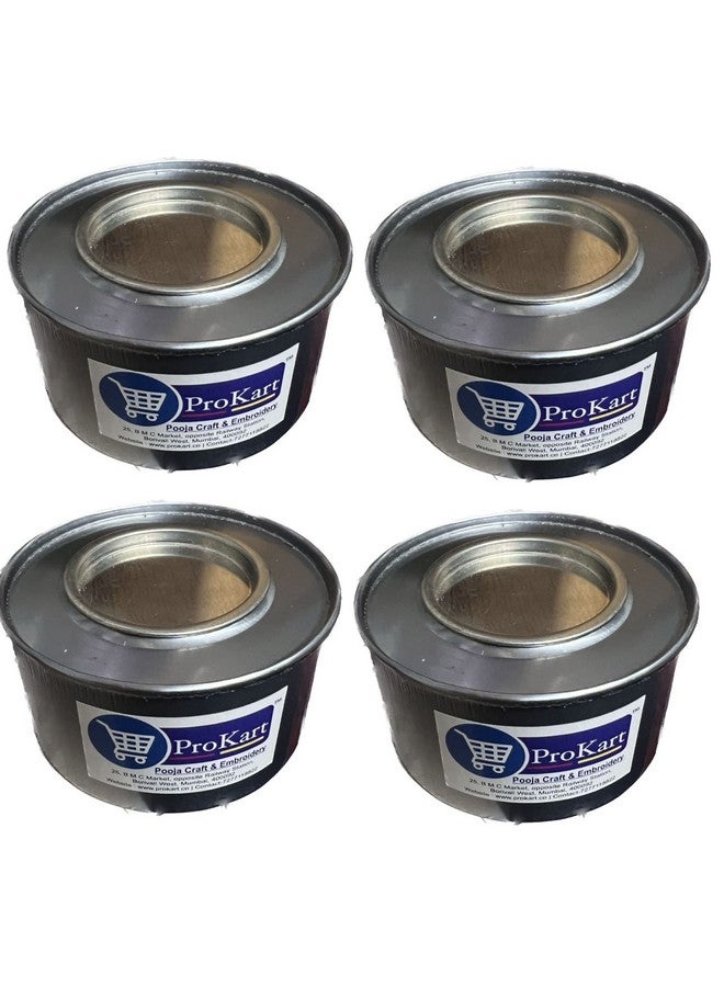 Prokart Wax/Fuel for Chafing Dish - Food Warming Refill Wick Candle Burners Sky Lantern for Buffets Mostly Used by Caterers (Silver, 2-3 Hour) Pack of 4 - Image 2