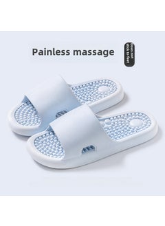 Generic Acupressure Massage Slippers Unisex Home Spa Anti-Slip Sky Blue [soft bottom massage to relieve fatigue✅]] 