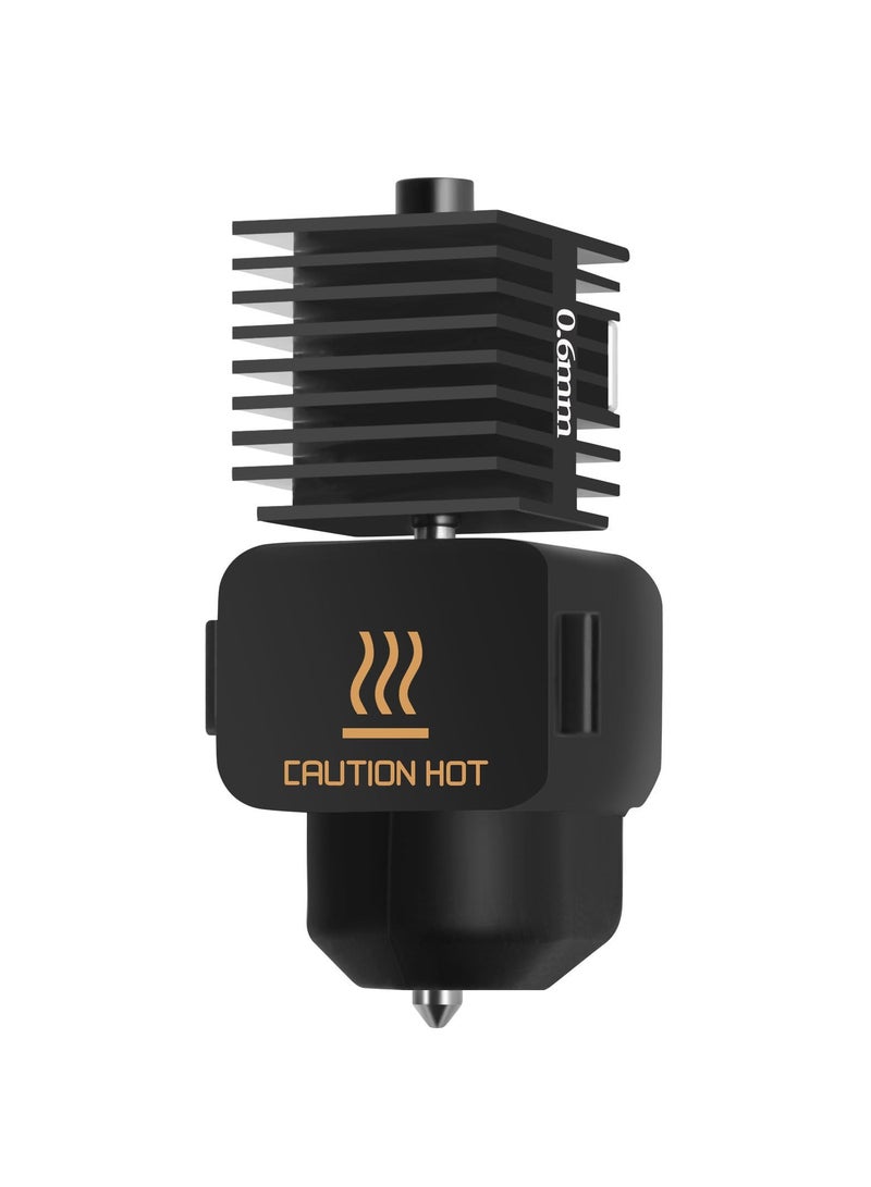 High-Performance Hotend for Bambu Lab A1 Mini 3D Printer, 0.6mm Hardened Steel Nozzle, Chrome-Plated Heating Block, Includes Silicone Sock, Not Compatible with A1 - Image 1