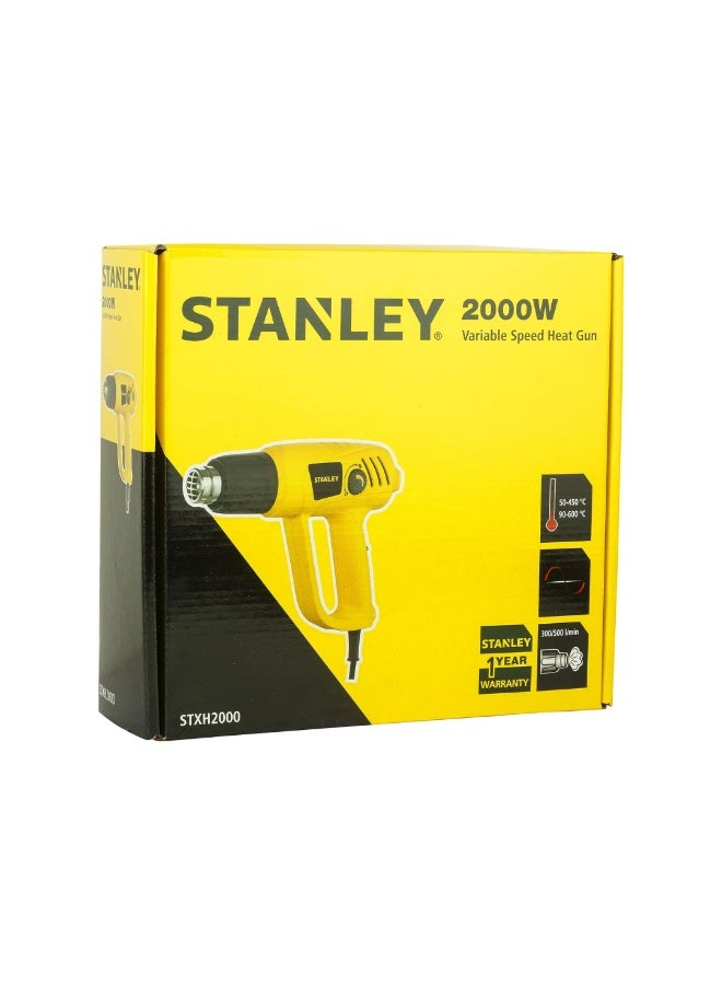 ستانلي STANLEY HEAT GUN 2000W WITH VARIABLE SPEED STXH2000 - Image 1