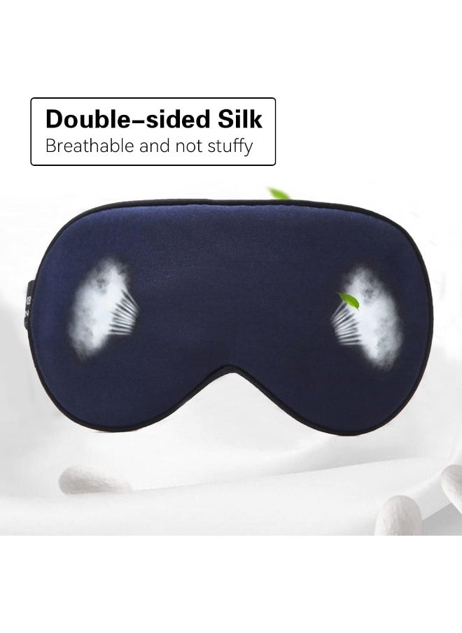 16 Momme 100% Mulberry Silk Sleep Eye Mask Night Effective Shading Eye Cover for Sleeping with Adjustable Strap for Women Men (Deep Blue) - pzsku/ZDA5AAE0A752ED635C2D1Z/45/_/1720066958/57de24a6-57b2-426e-826f-83a4fe9e8966