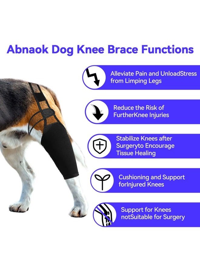 Abnaok Dog Knee Brace, Knee Brace for Dogs ACL, Knee Cap Dislocation, Arthritis, Full Wrap, Easy Adjustable, Extra Support with Reduces Pain and Inflammation - Image 5