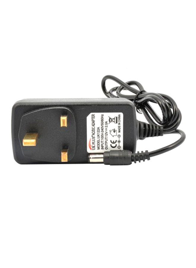 NIBEMINENT 12V 2Amps (2A) 3 Pin Power Supply Adapter For Household Electronics Routers Speakers CCTV Cameras Smart Phone USB Charging Devices Black  - Image 1