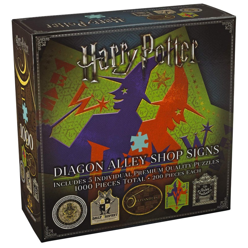 The Noble Collection Harry Potter Diagon Alley Shop Signs Puzzle - Image 1