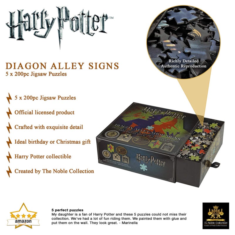 The Noble Collection Harry Potter Diagon Alley Shop Signs Puzzle - Image 3