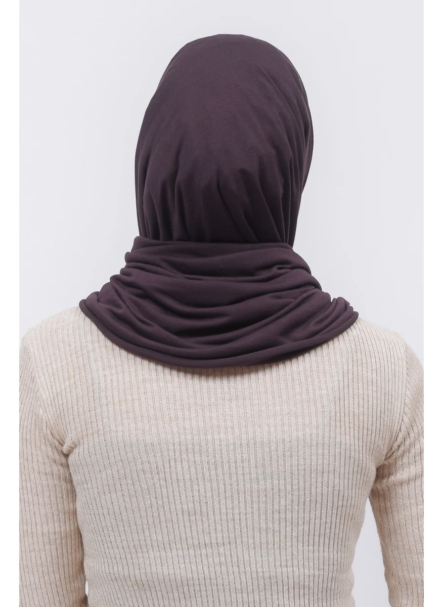 Altobeh Hijab Combed Cotton Shawl Plain-Brown