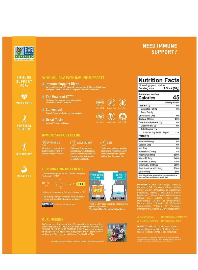 Liquid I.V. Hydration Multiplier Immune Support, Easy Open Packets - Image 5