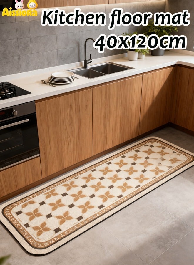 آيسيورا 40x120cm سجادة حمام الطين دياتوم حصيرة حمام فائقة النعومة ماصة سجادة باب المدخل غير قابلة للانزلاق الحصير سريع التجفيف حصائر الحمام حصائر المطبخ - Image 1
